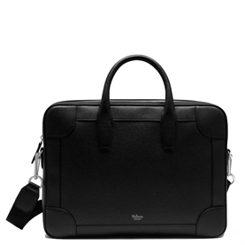 Mulberry Belgrave Single Document Holder Black Small Classic Grain